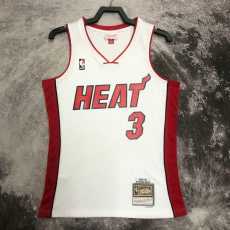 05 06 HEAT WADE #3 White NBA Jerseys AAA42116