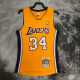 00 01 LAKERS ONEAL #34 Yellow NBA Jerseys AAA42098