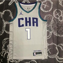 19 20 HORNETS BALL #1 NBA Jerseys AAA41301