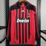 07 08 ACM Home Retro Long Sleeve Men Soccer jersey AAA43699