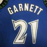 03 04 TIMBERWOLVES GARNETT #21 Blue NBA Jerseys AAA43673
