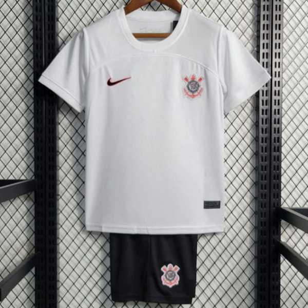 23 24 Corinthians Home Fans Version Kids Soccer jersey AAA43891