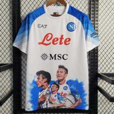23 24 Napoli Champions Edition White Fans Version Men Soccer jersey AAA44066