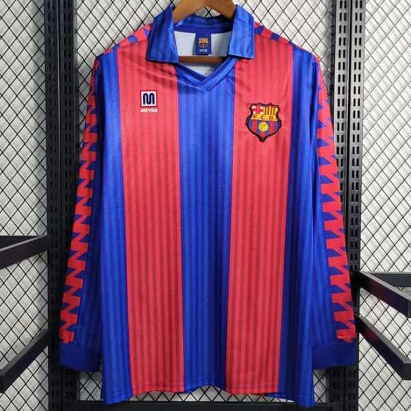 91 92 BAR Home Retro Long Sleeve Men Soccer jersey AAA43971