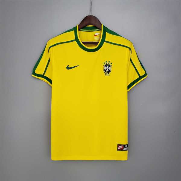 1998 Brazil Home Retro Men Soccer jersey AAA36037