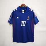 2002 France Home Retro Men Soccer jersey AAA35970
