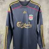 09 10 LIV Away Retro Long Sleeve Men Soccer jersey AAA38526