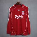 06 08 LIV Home Retro Long Sleeve Men Soccer jersey AAA38724