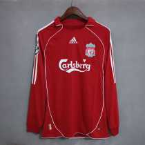 06 08 LIV Home Retro Long Sleeve Men Soccer jersey AAA38724