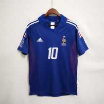 2002 France Home Retro Men Soccer jersey AAA35970