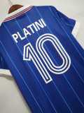 1982 France Home Retro Men Soccer jersey AAA36123
