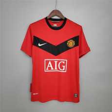 09 10 Man Utd Home Retro Men Soccer jersey AAA38787