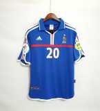 2000 France Home Retro Men Soccer jersey AAA36194