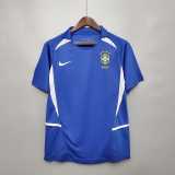 2002 Brazil Away Retro Men Soccer jersey AAA36126