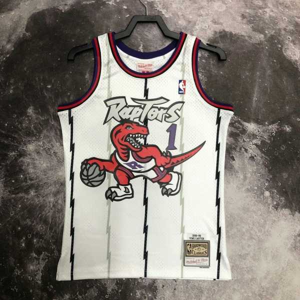 1999/00 RAPTORS MCGRADY #1 White NBA Jerseys