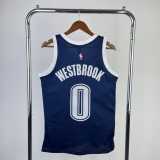 2015/16 THUNDER WESTBROOK #0 Navy NBA Jerseys