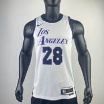 2023 LAKERS HACHIMURA #28 White NBA Jerseys