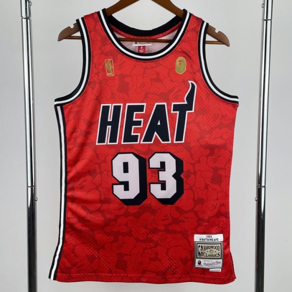 2023 HEAT BAPE #93 NBA Jerseys