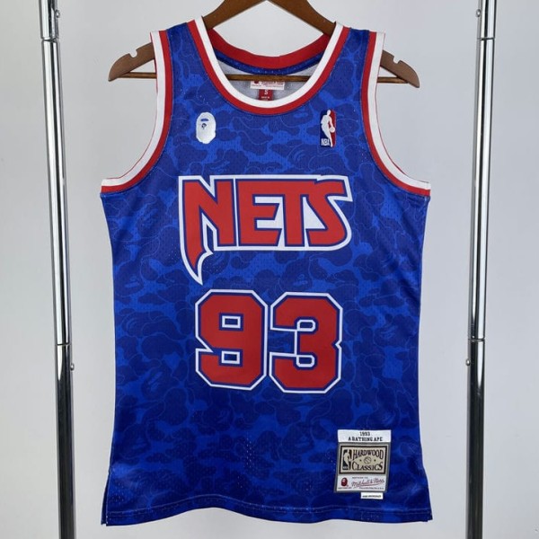 2023 NETS BAPE #93 NBA Jerseys