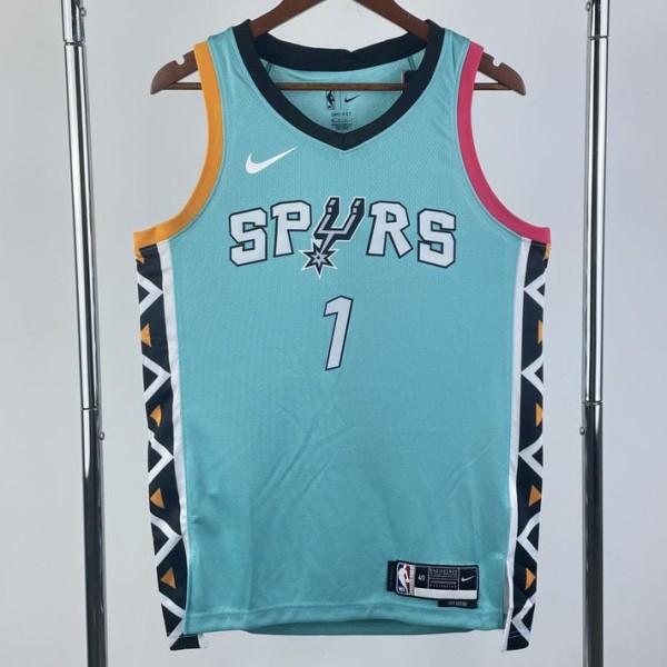 2023 SA SPURS WEMBANYAMA #1 NBA Jerseys