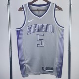 2023 KINGS FOX #5 NBA Jerseys