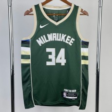 2023 BUCKS ANTETOKOUNMPO #34 NBA Jerseys