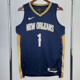 2023 PELICANS WILLIAMSON #1 Royal blue NBA Jerseys