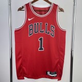 2023 BULLS ROSE #1 Hot Pressing NBA Jerseys