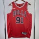 2023 BULLS RODMAN #91 Red Icon Edition Swingman Jersey NBA Jerseys