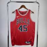 2023 BULLS JORDAN #45 Red Icon Edition Swingman Jersey NBA Jerseys