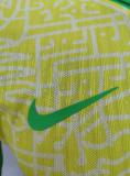2024 Brazil Home  Player Version Soccer Jersey