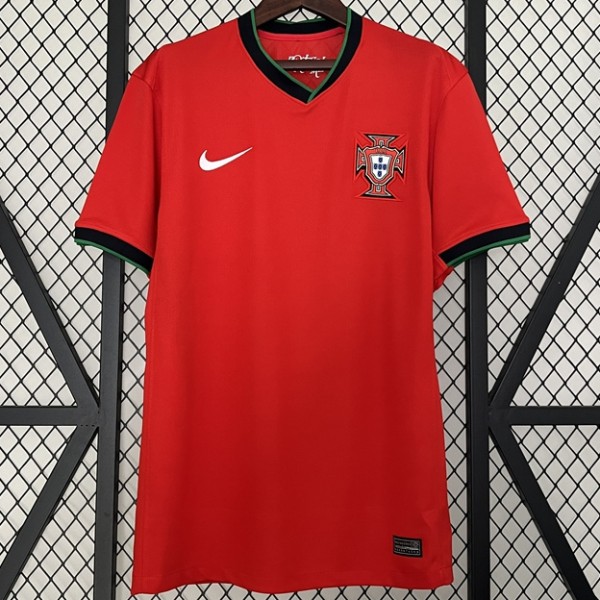 2024 Portugal Home Red Fans Soccer jersey