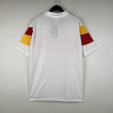 1990 Roma Away White Retro Soccer jersey