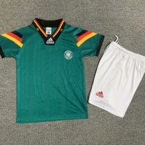 1992 Germany Away Green Retro Kids Soccer jersey