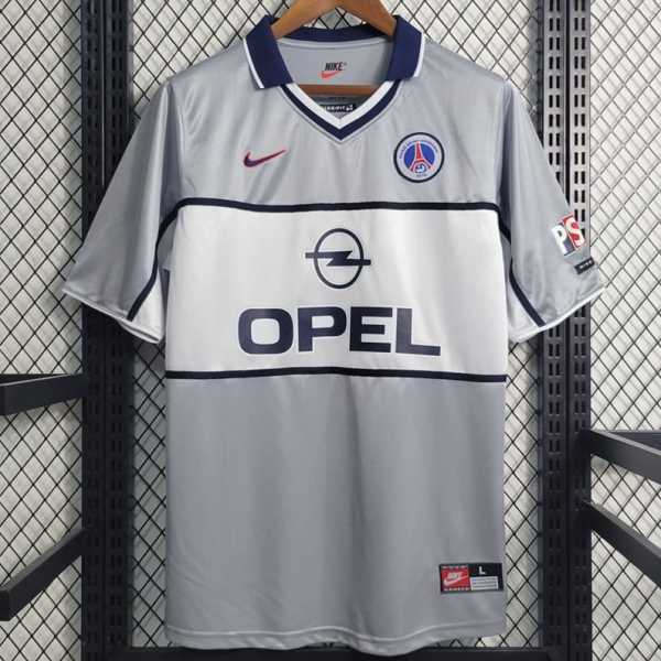 2000 PSG Away Gray Retro Soccer jersey