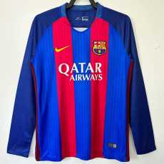 2016/17 BAR Home Red Retro Long Sleeve Soccer jersey