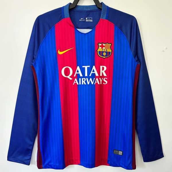 2016/17 BAR Home Red Retro Long Sleeve Soccer jersey