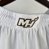 2023 HEAT White NBA Pants