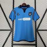 2002/03 Man City Home Blue Retro Soccer jersey