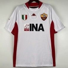 2001/02 Roma Away White Retro Soccer jersey