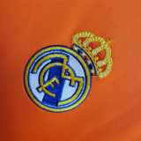 2013/14 R MAD 3RD Orange Retro Long Sleeve Soccer jersey