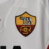 2001/02 Roma Away White Retro Soccer jersey