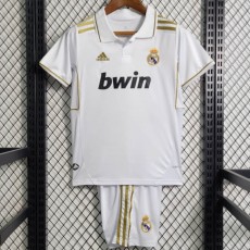 2011/12 R MAD Home White Retro Kids Soccer jersey