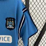 2002/03 Man City Home Blue Retro Soccer jersey