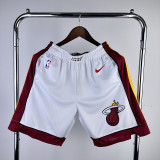 2023 HEAT White NBA Pants