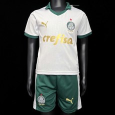 2024/25 Palmeiras Away White Fans Kids Soccer jersey