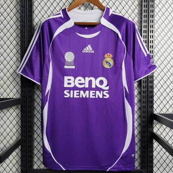 2006/07 R MAD Away Purple Retro Soccer jersey