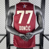 2023 DONCIC #77 Red NBA Jerseys