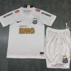 2011/12 Santos FC Home White Retro Kids Soccer jersey