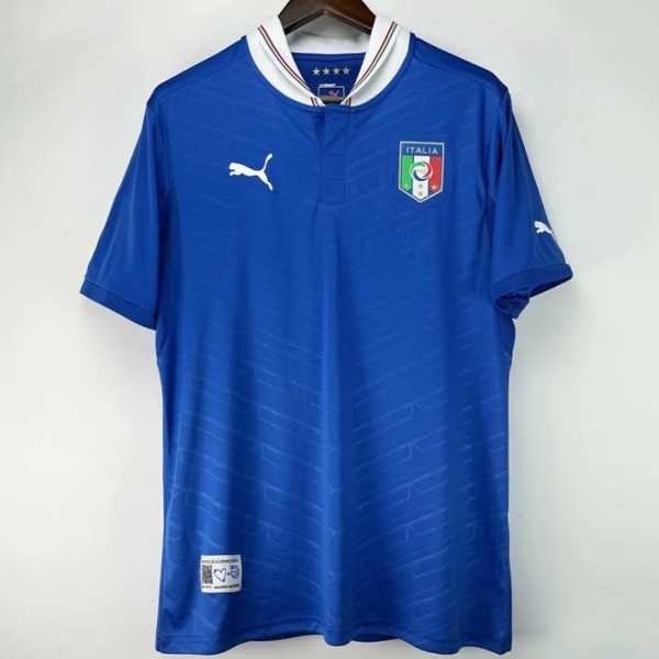 2012/13 Italy Home Blue Retro Soccer jersey